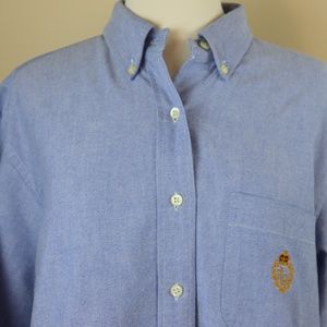Lauren Ralph Lauren Blue Chambray Shirt Size 12